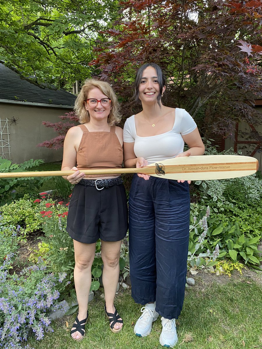 How sweet is this lab tradition where recent grads are gifted a paddle from <a href="/JenGommerman/">Dr. Jen Gommerman</a>? The inscriptions are always a pun and mine was very fitting. Such an honour to have my own and hopefully get to use it at a future lab camping trip!