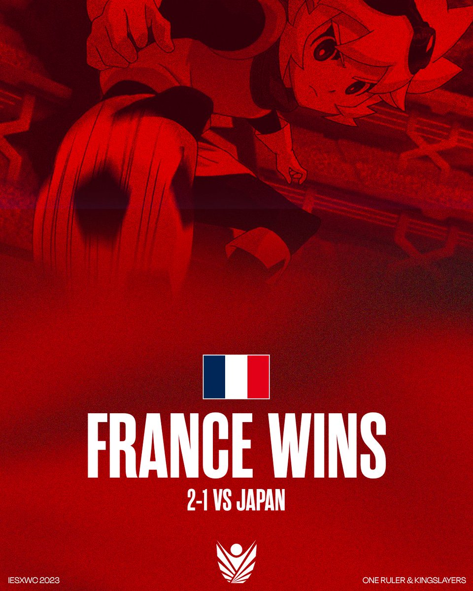 NOBODY BEATS FRANCE 3 TIMES.
France strikes FIRST in #IESXWC