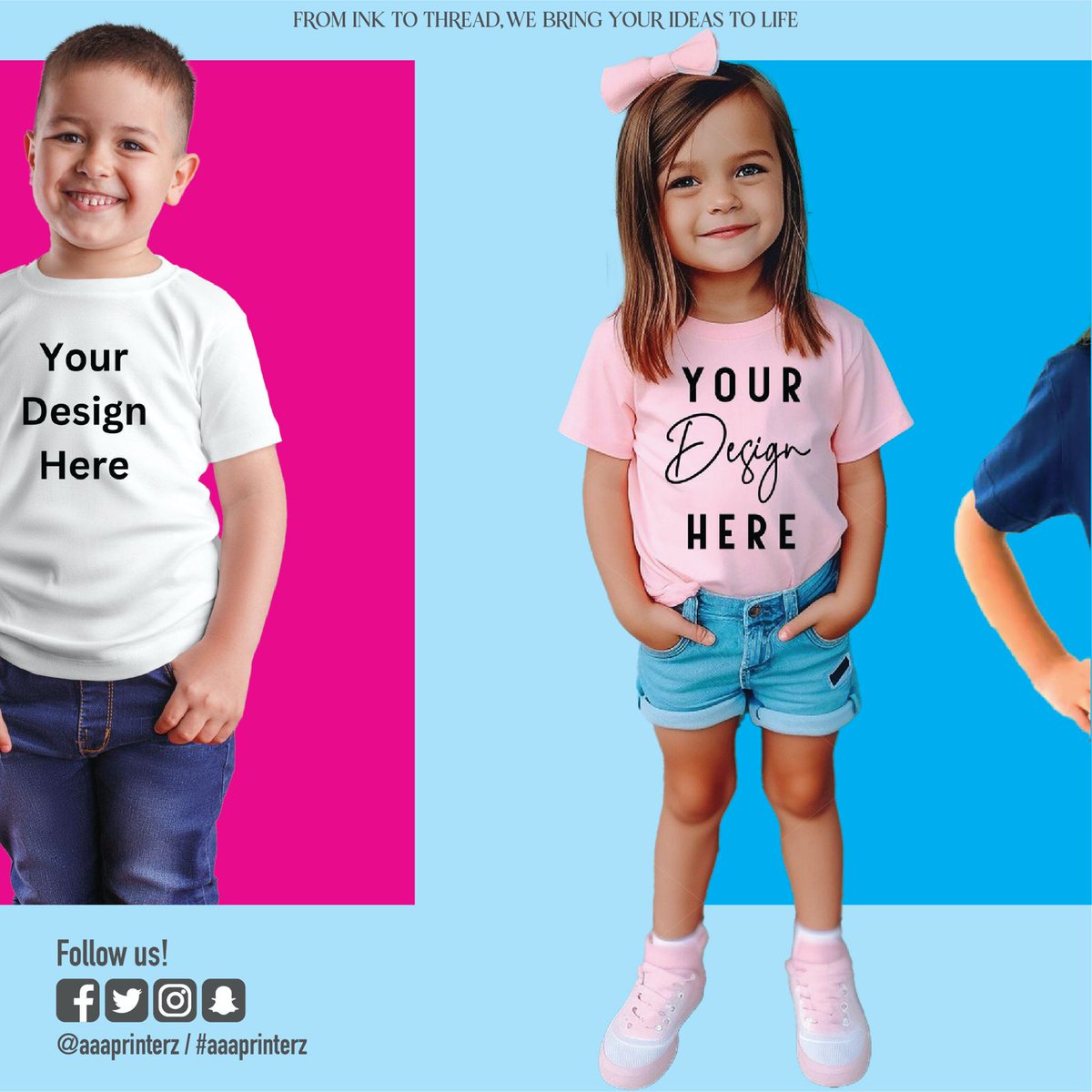 aaaprinterz's tweet photo. 🌟 Check out Aaaprinterz Kids 100% Cotton Round Neck T-shirts! Available in vibrant colors &amp; sizes for all ages. Perfect for everyday wear &amp; custom prints. Order via WhatsApp +97336618183 or visit https://t.co/1FR4yNeXfC. 🚀

 #aaaprinterz #customtshirts #bahrain https://t.co/fse1Kas270