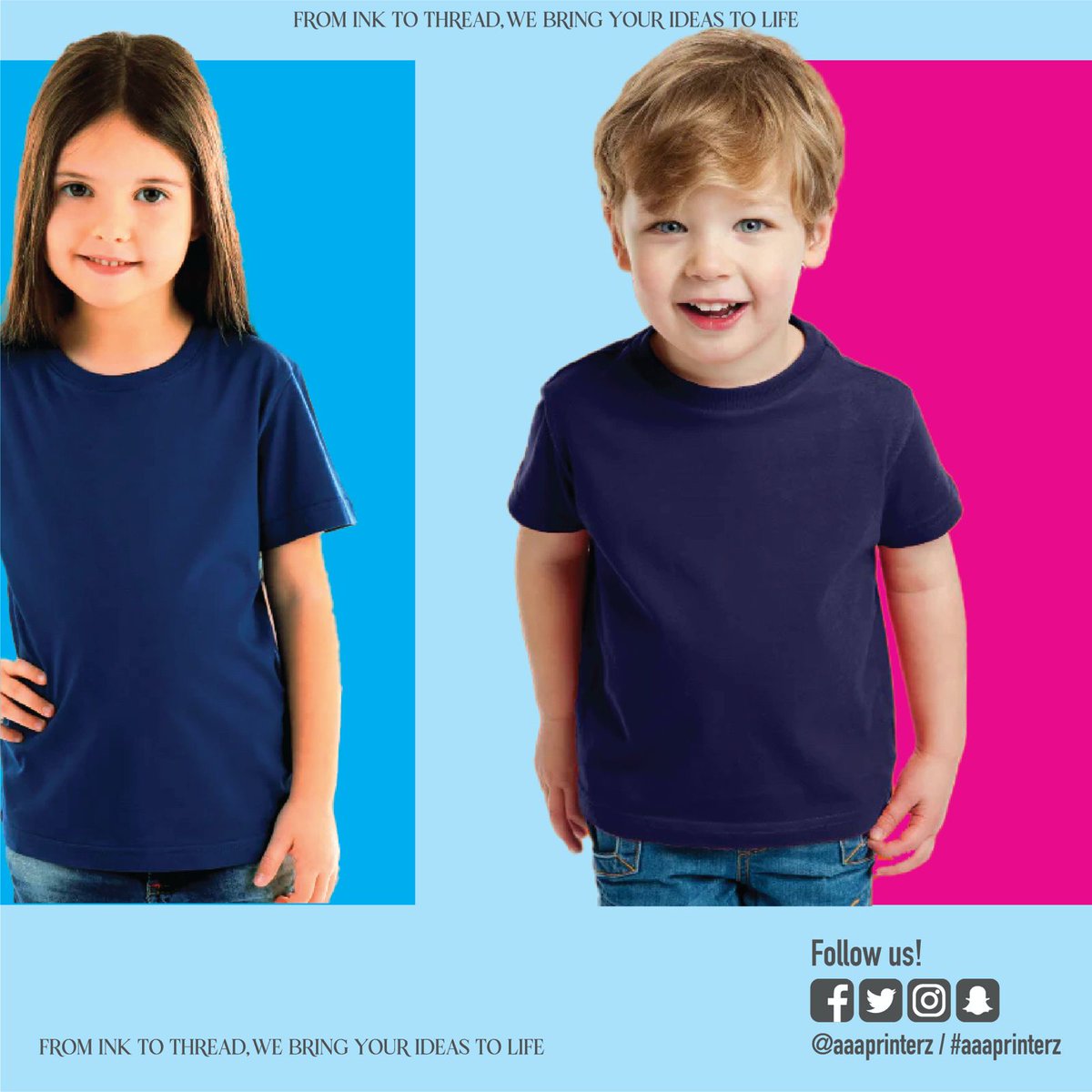 aaaprinterz's tweet photo. 🌟 Check out Aaaprinterz Kids 100% Cotton Round Neck T-shirts! Available in vibrant colors &amp; sizes for all ages. Perfect for everyday wear &amp; custom prints. Order via WhatsApp +97336618183 or visit https://t.co/1FR4yNeXfC. 🚀

 #aaaprinterz #customtshirts #bahrain https://t.co/fse1Kas270
