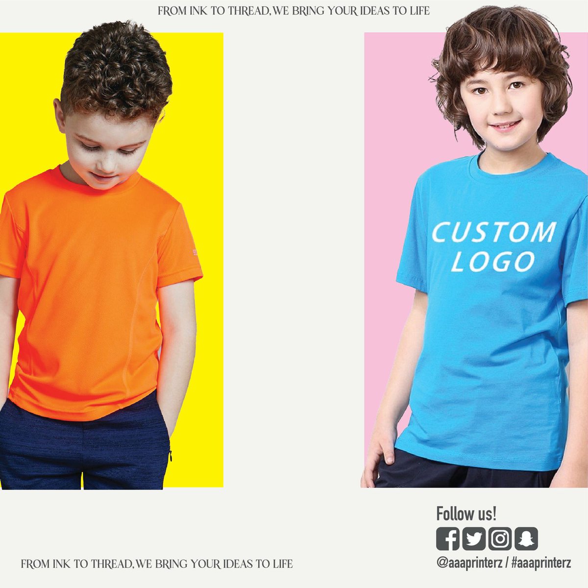 aaaprinterz's tweet photo. 🌟 Check out Aaaprinterz Kids 100% Cotton Round Neck T-shirts! Available in vibrant colors &amp; sizes for all ages. Perfect for everyday wear &amp; custom prints. Order via WhatsApp +97336618183 or visit https://t.co/1FR4yNeXfC. 🚀

 #aaaprinterz #customtshirts #bahrain https://t.co/fse1Kas270