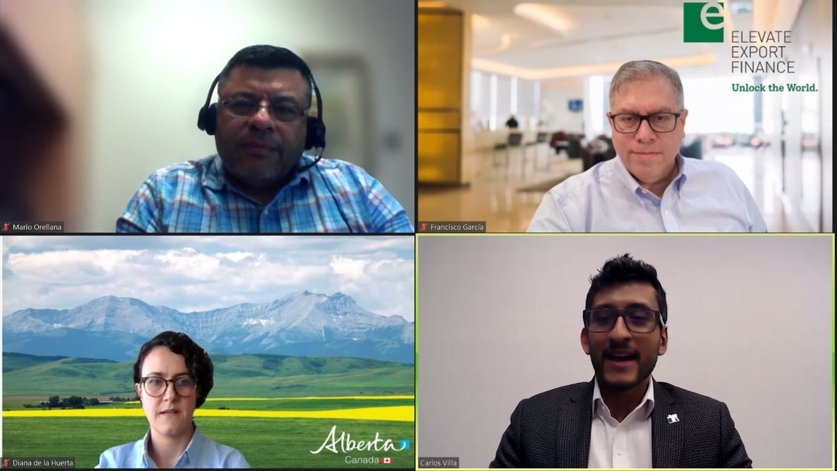 Last month, Francisco Garcia explained how can <a href="/ElevateExport/">Elevate Export Finance Corp.</a>  and <a href="/ExportDevCanada/">EDC</a>  support Mexican buyers to increase their Canadian purchases. We thank Alberta and <a href="/CanChamMx/">CanChamMx</a> for the invitation to this magnificent #TeamCanada initiative to support #Canadian #exporting in 🇲🇽.