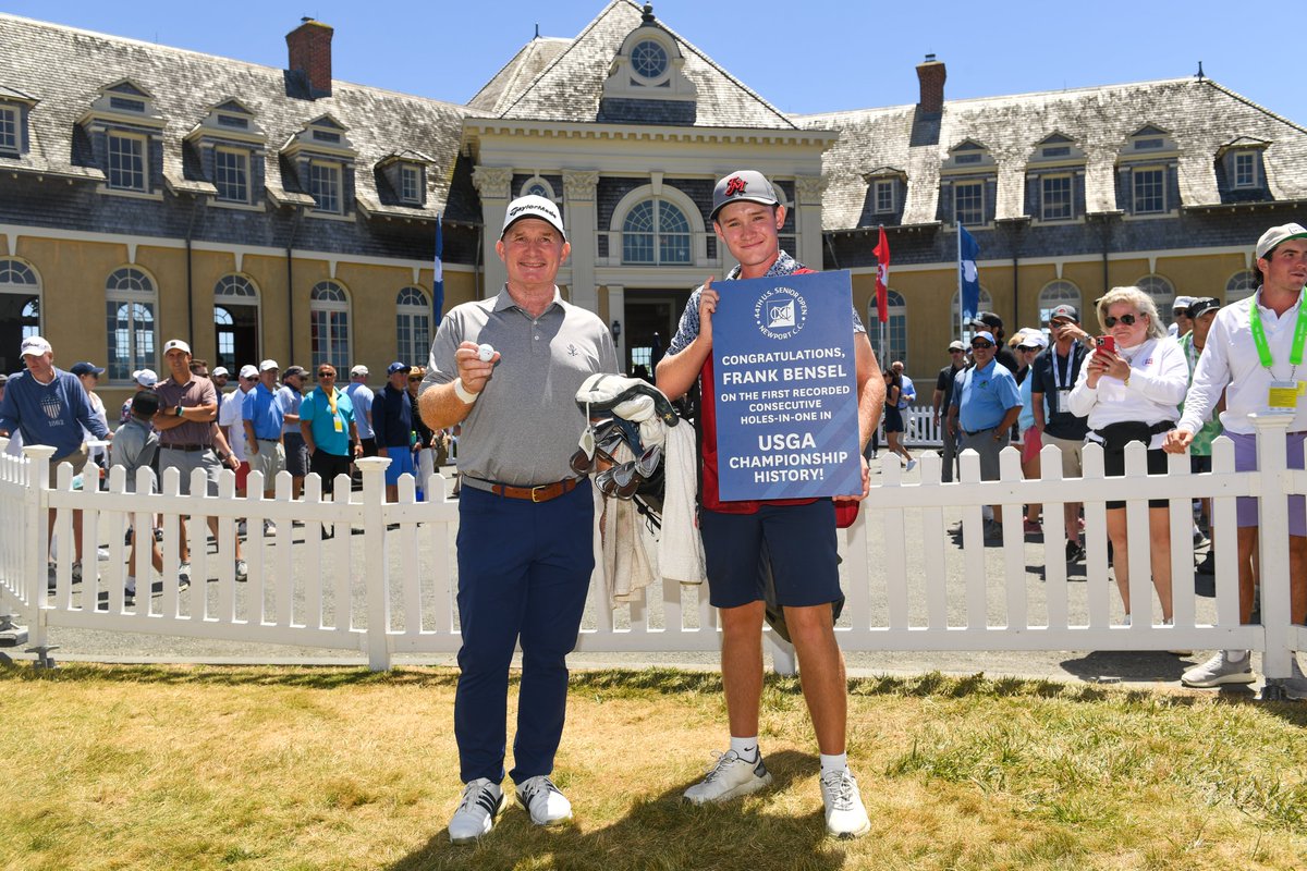 USGA's tweet photo. The first consecutive holes-in-one in USGA history 👏 https://t.co/iLBuM1Fymn