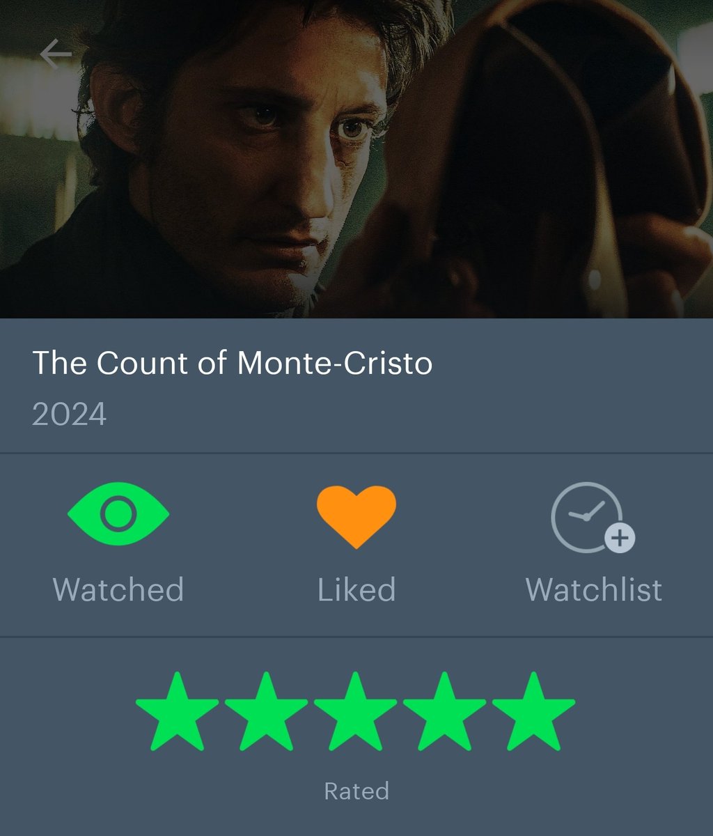 Je suis allé voir #LeComteDeMonteCristo c'est une pure merveille du cinéma français.
J'invite tout le monde à aller le voir en salle.