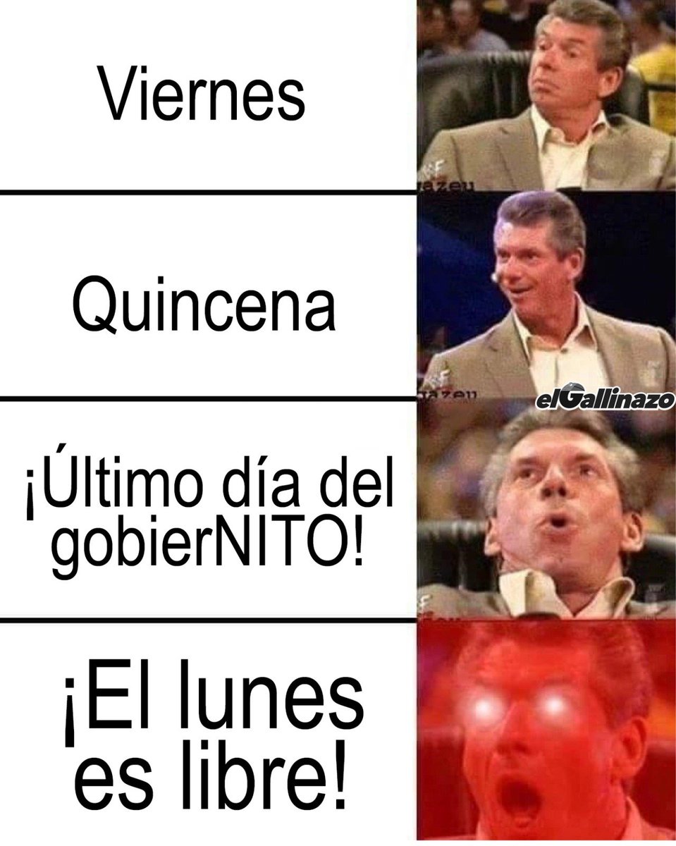 ¡Feliz viernes a todos! Hoy es día de fiesta.🥳🪅🍾