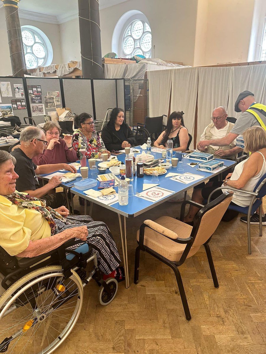 Nip_Poplar's tweet photo. Fish and chip day at St. Matthias Community Centre. https://t.co/NP0jlBYGJU