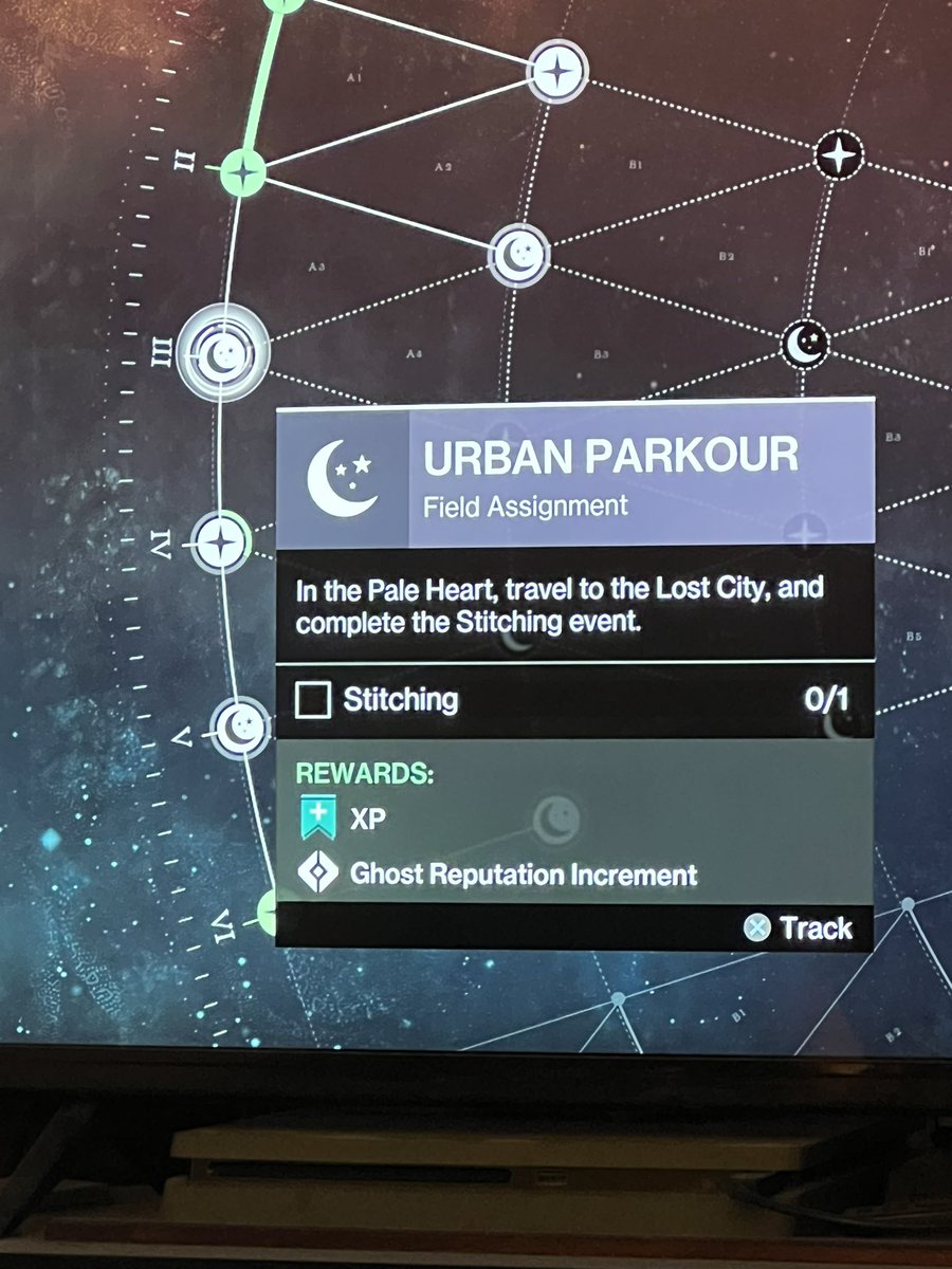 jfarran74's tweet photo. @BungieHelp Hey, this path in Pathfinder is broken / you can track it but when you complete it there is absolutely no progress made - URBAN PARKOUR Field Assignment https://t.co/hHc9ymyHan