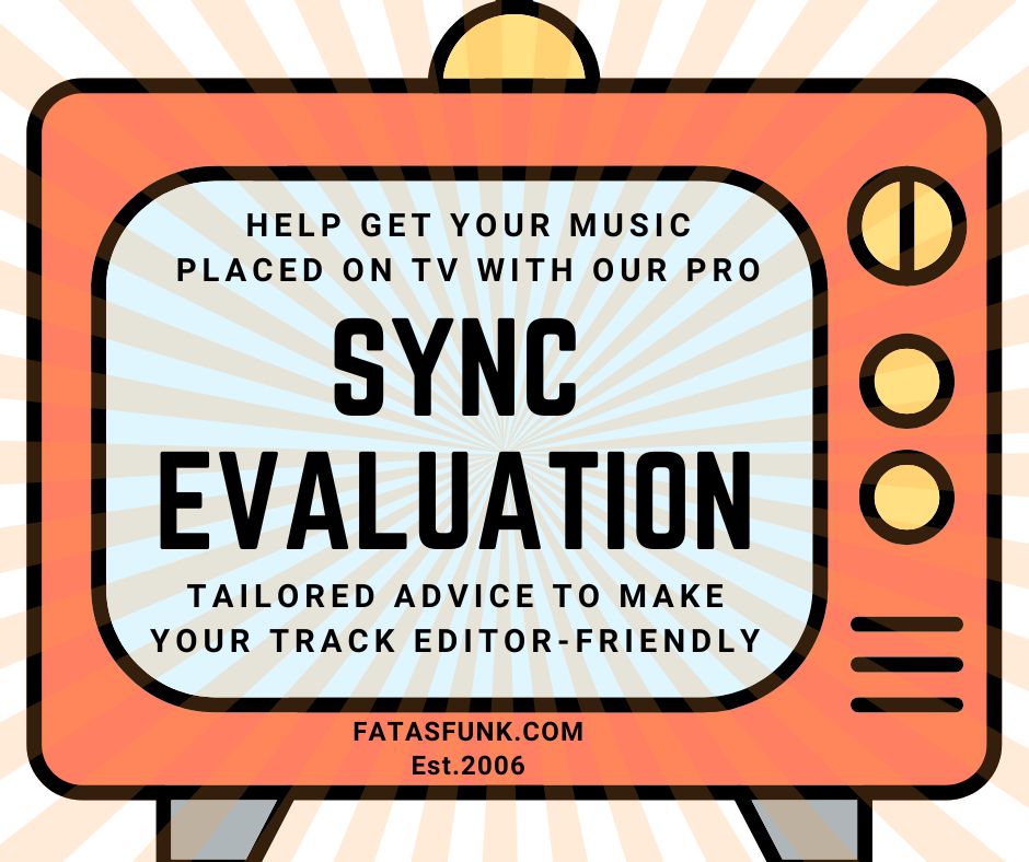 FatAsFunk's tweet photo. NEW SERVICE: Sync Evaluation - Want your music in movies, TV, and ads? We’ll help you craft a song that music supervisors can’t resist. Get expert advice on arrangement, sound selection, and technical mix advice to make your music sync-ready! 
https://t.co/PKajo4BwWG 

#musicindustry #sync