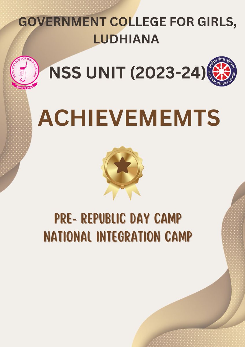 NSS_Gcg's tweet photo. Celebrating the achievements of our dedicated volunteers of NSS Unit (2023-24) of GCG!
🏅Taniksha Sharma attended the Pre RD Camp at Manohar Memorial PG College, Fatehabad from 25 October to 3 November ,2023. Her commitment has truly inspired us all!🌟 https://t.co/HQIP0WwwC0