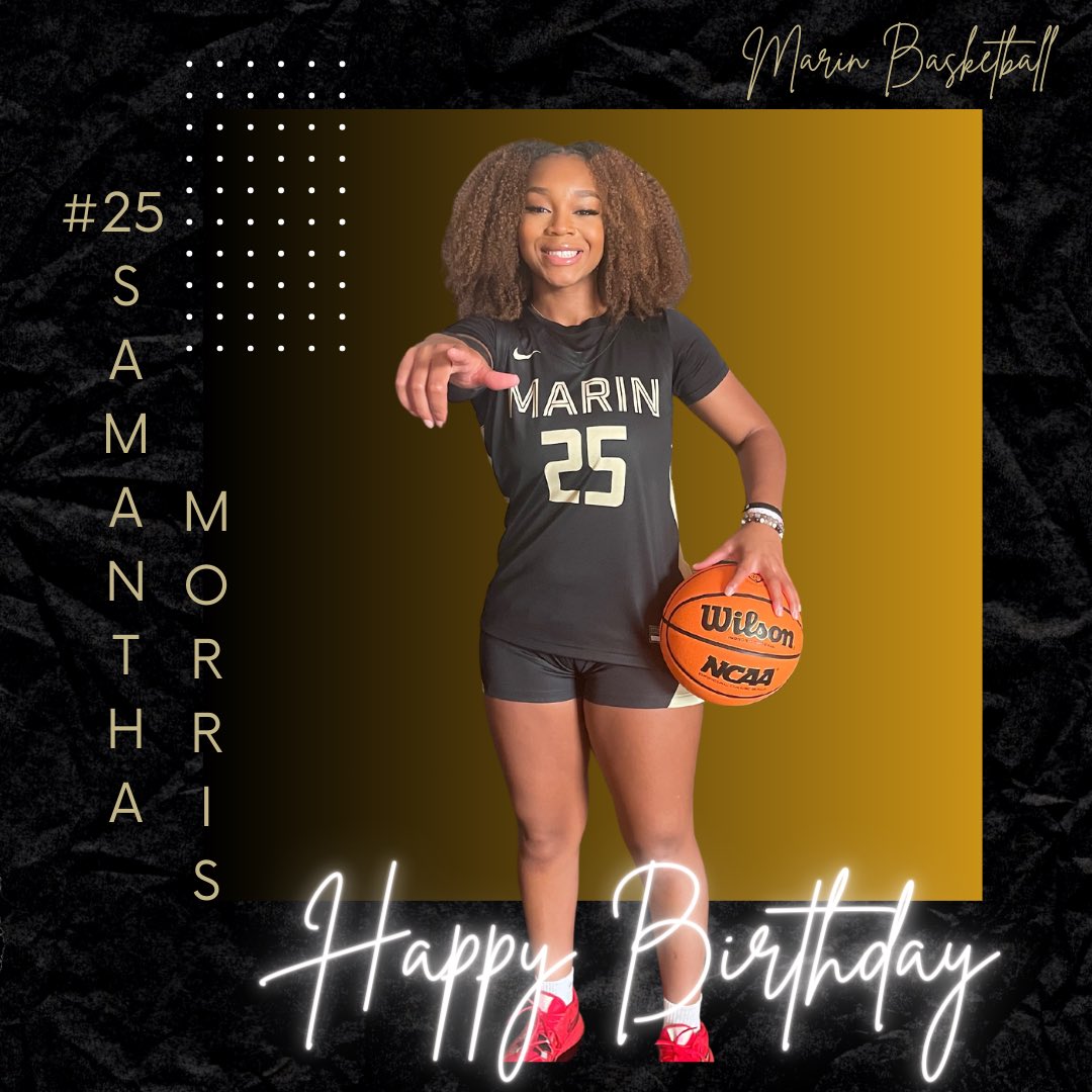 COM_WBB's tweet image. Wish a happy birthday to our Sophomore Guard Samantha Morris 🎉⚓️🏀 #COMWBB #MarinBasketball #AnchorDown