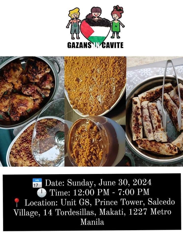 jacques_lakan's tweet image. Gazans in Cavite, a group of Filipino-Palestinian refugee families, is holding a bazaar in Everything’s Fine bookshop in Makati on Sunday. Punta tayo!