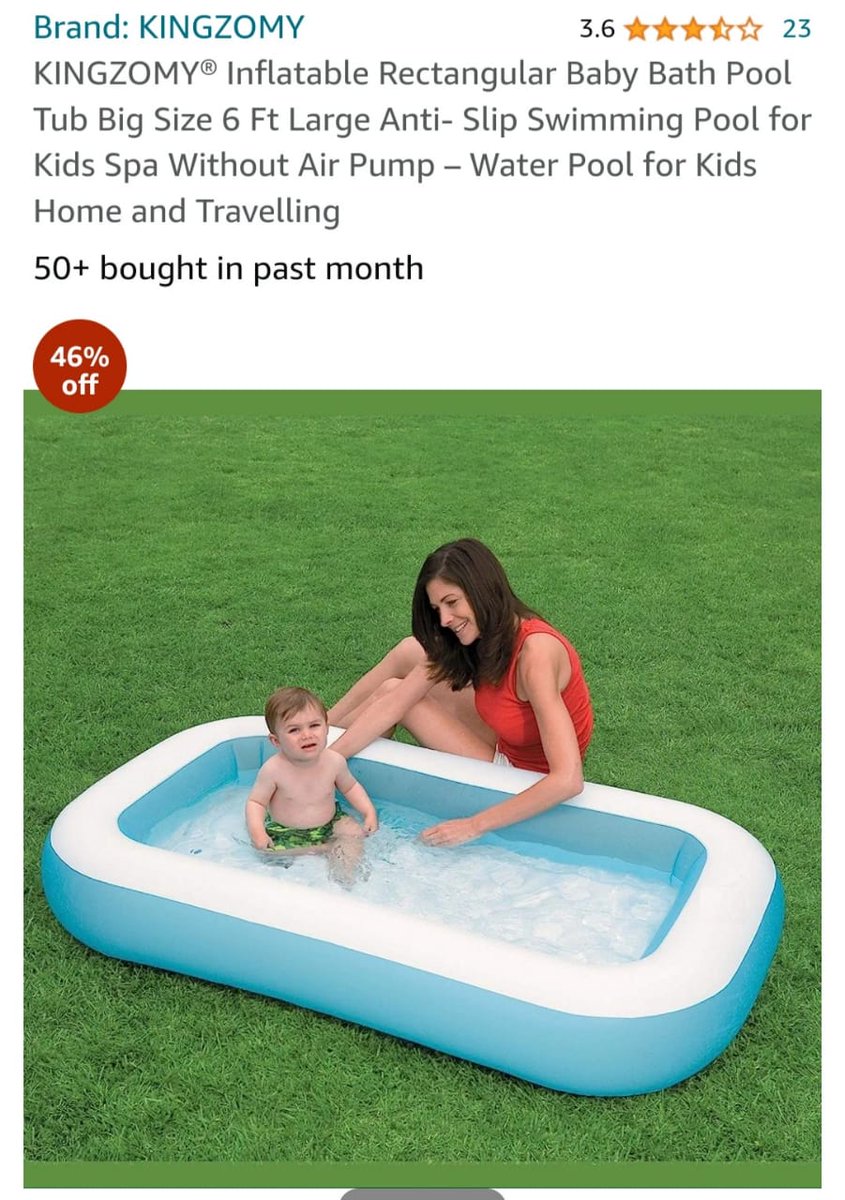 zafrimn's tweet image. Good news! This "inflatable boat" is available on Amazon. With monsoon just arriving, Delhiites can buy this useful mode of travel. Only thing is that one has to use baseball bats as oars. Also when not in use, it can double up as baby bath pool.

#DelhiRains #InflatableBoat