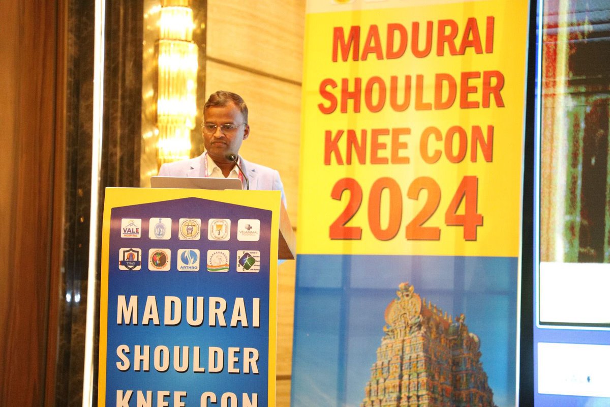 _RamChidambaram's tweet image. Madurai Shoulder Knee Con 2024
Performed a life surgery on arthroscopic stabilisation and remplissage for a recurrently dislocated shoulder. Delivered a couple of talks and conducted a workshop.
A busy schedule but packed with fun, thanks Dr KN Subramanian for the invitation.