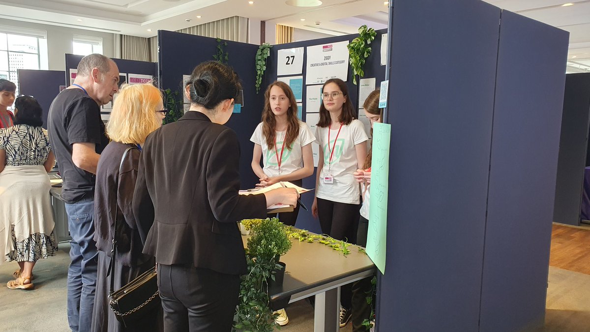 KeatmanMrs's tweet photo. After presenting their Ziggy house plant watering device to the judges, and posing for official photos, we're on our way home. Our amazing year 8s didn't win today but they've had an unbelievable experience. Thank you @teentechevent . @LuttHigh https://t.co/TQS0ToT92U