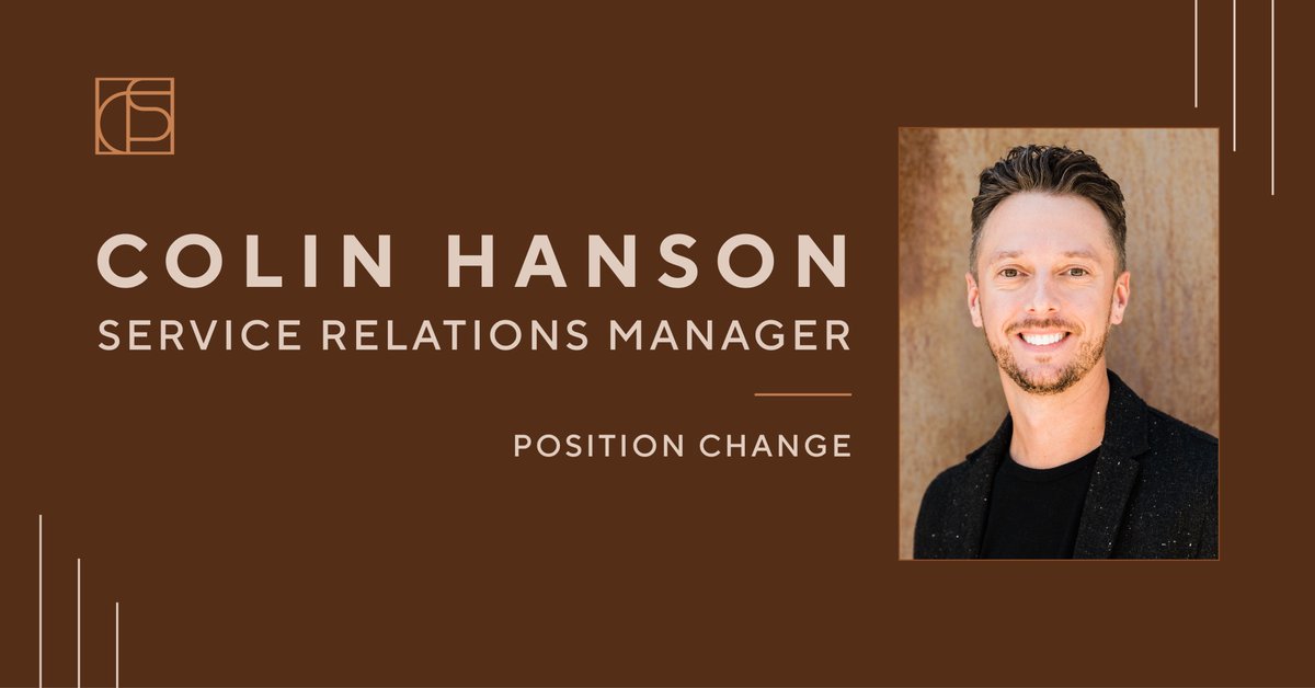 We are excited to announce that Colin Hanson is taking on a new role within the CIS team as our Service Relations Manager! 🌟 We are eager to see all the great things you will accomplish in this new position!
