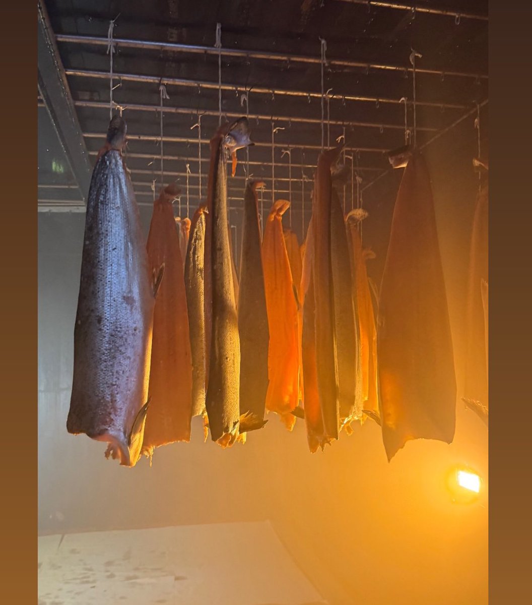 What we do… a rare image that you’ll only find here, Ireland’s only smokehouse - where fish are uniquely hung for smoking. “a privilege to show my Ballymaloe classmates one of the best artisans on the isle!” Said Sarah Roche who organised for 25 of her co-students to do the tour