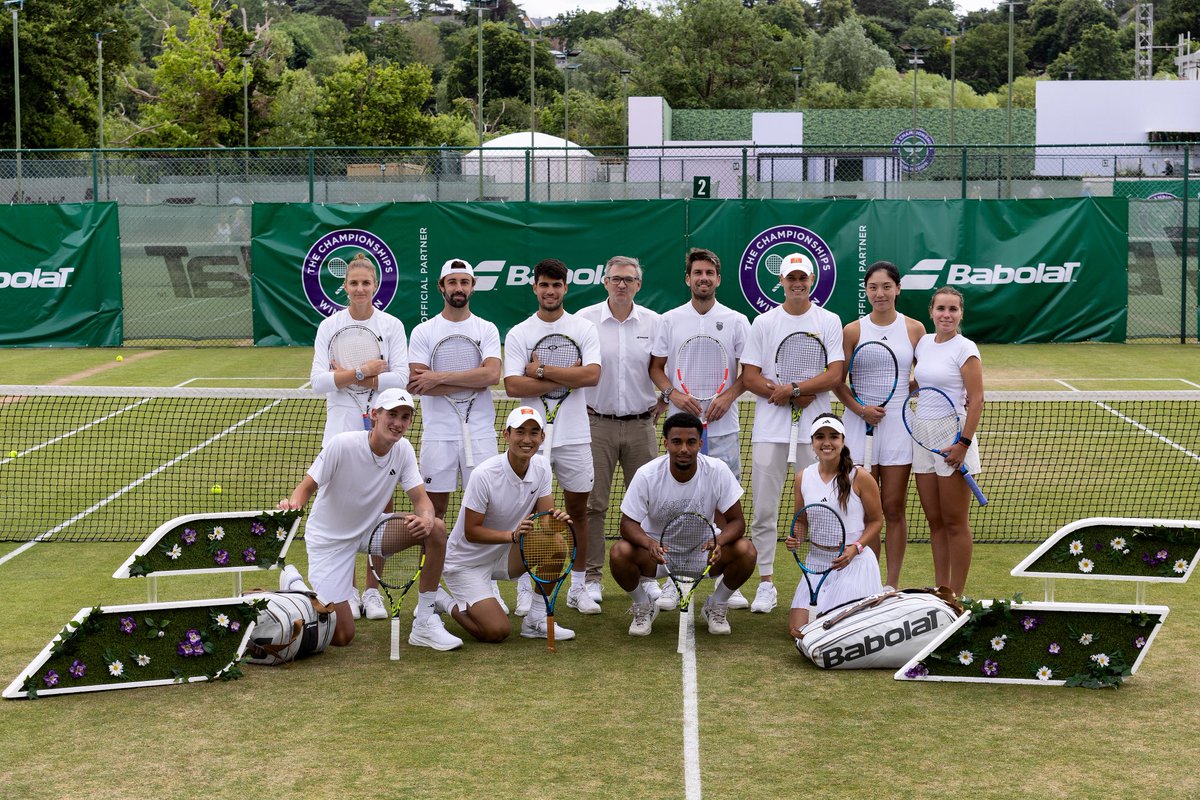 Always driving tennis forward with our champions 🌱🎾

Babolat, the official partner of <a href="/Wimbledon/">Wimbledon</a> 

#BabolatFamily #WeLiveForThis #Wimbledon