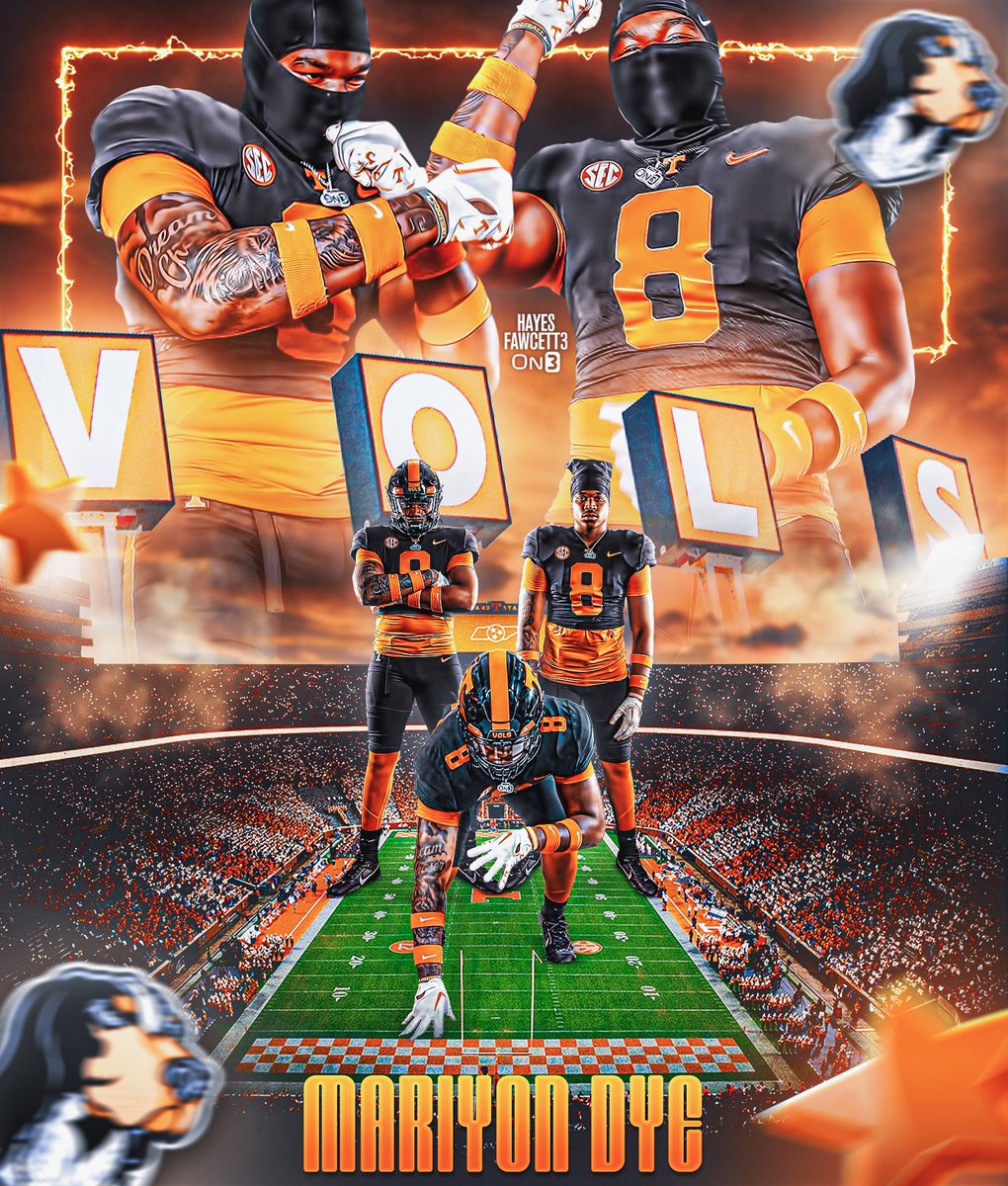 BREAKING: Elite 2025 EDGE Mariyon Dye has Committed to Tennessee, he tells me for <a href="/on3recruits/">Follow @Rivals</a>

The 6’5 255 EDGE from Elkhart, IN chose the Vols over Purdue, LSU, &amp; Ohio State 

Ranked as a Top 5 EDGE in ‘25 (per On3)

“I’m home, Go Vols!!🍊”

on3.com/news/elite-202…