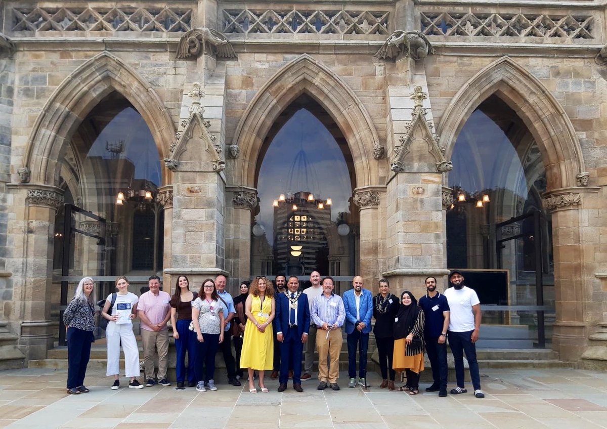 RochdaleMayor's tweet photo. It was a pleasure to show Rochdale Unity around the beautifully restored Town Hall after an amazing day of faith-inspired projects in #Rochdale with #32Steps 🌟
Inspiring showcases at @CAS_rochdale, @_AwakeningMinds, and @NeeliMosque🕌

#Community #FaithInAction #SocialSolidarity https://t.co/DfWbL1BT3W
