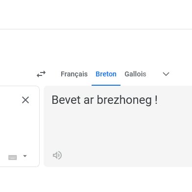 Fulupj's tweet photo. Gracias à #Desketa la plateforme gratuite de l'#OPLB Google Translate à appris le breton in only 3 weeks ! You can do it too ! https://t.co/WRbVBjpUH9 https://t.co/pJKl2ujTt6
