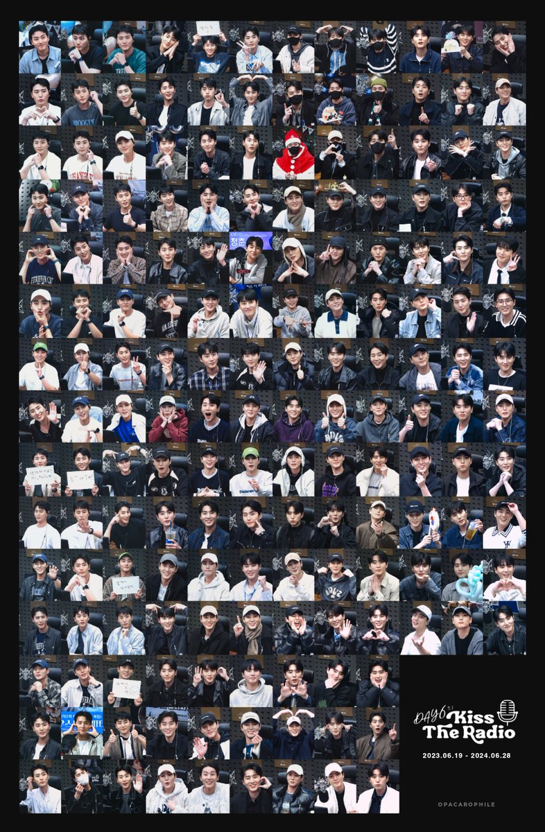 2023.06.19 - 2024.06.28
데이식스의 키스 더 라디오 시즌2
모든 생방송 보정 캡쳐 미션 성공 🥂✨️
