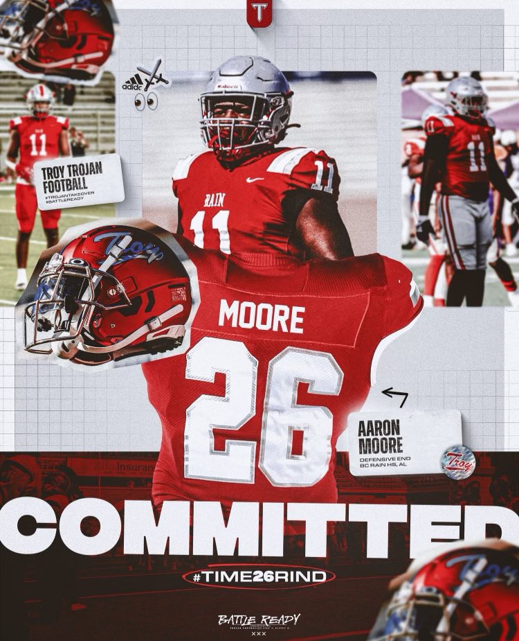 Aaronmoore (@aaronmoore8711) on Twitter photo Committed⚔️🔴⚪️#BATTLEREADY⚔️ #times26grind #committed <a href="/GeradParker1/">Gerad Parker</a> <a href="/CoachWright37/">Dontae Wright</a> <a href="/BooneBoonec/">Coach Chris Boone</a> <a href="/CoachJMann919/">Justin Manning</a> <a href="/DrewCasa_/">Drew Casa</a> @CalebDavis_TROY <a href="/TroyTrojansFB/">Troy Trojans Football 8x⚔️</a> <a href="/One11Recruiting/">One11 Recruiting</a> <a href="/Hayesfawcett3/">Hayes Fawcett</a> <a href="/On3Recruits/">On3 Recruits</a> <a href="/ScoutFball/">Larry Rudolph</a> <a href="/BenThomasPreps/">Ben Thomas</a> Committed⚔️🔴⚪️#BATTLEREADY⚔️ #times26grind #committed <a href="/GeradParker1/">Gerad Parker</a> <a href="/CoachWright37/">Dontae Wright</a> <a href="/BooneBoonec/">Coach Chris Boone</a> <a href="/CoachJMann919/">Justin Manning</a> <a href="/DrewCasa_/">Drew Casa</a> @CalebDavis_TROY <a href="/TroyTrojansFB/">Troy Trojans Football 8x⚔️</a> <a href="/One11Recruiting/">One11 Recruiting</a> <a href="/Hayesfawcett3/">Hayes Fawcett</a> <a href="/On3Recruits/">On3 Recruits</a> <a href="/ScoutFball/">Larry Rudolph</a> <a href="/BenThomasPreps/">Ben Thomas</a>