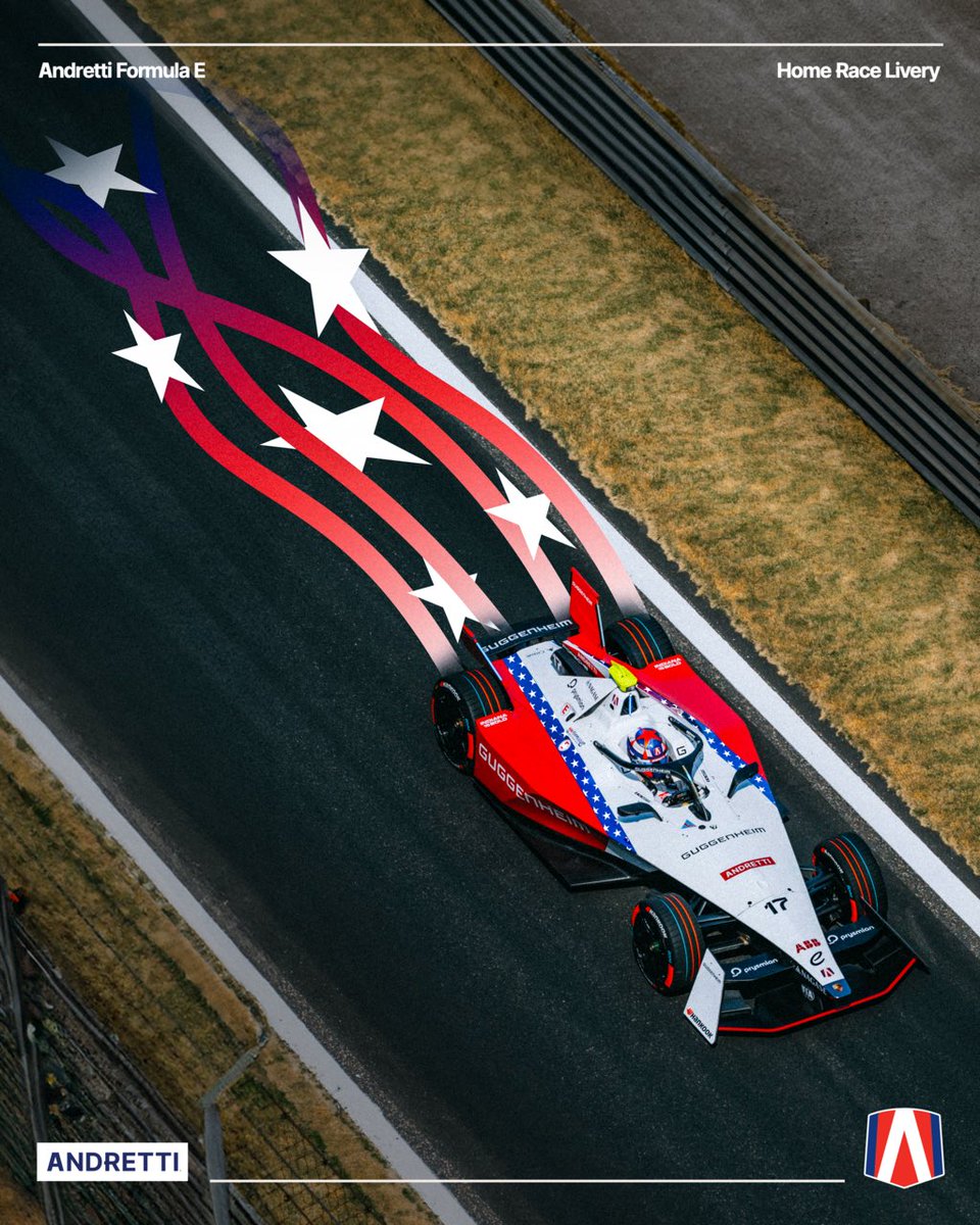 Our home race deserved a special home livery 🤝🇺🇸 

Proud be representing the red, white and blue at this weekend’s #PortlandEPrix!
