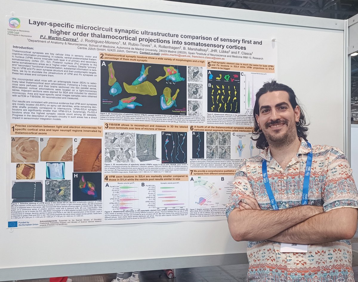 pablojmartinco's tweet photo. Finally put my poster up on the #FENS2024 !!!! It was an intense afternoon talking with a ton of colleagues and friends. In the end #EM seems to be interesting.
Thanks for coming by 🫰. Next time will be in form of a publicación for sure 😌 @FENSorg https://t.co/OvKKKZAZ1k
