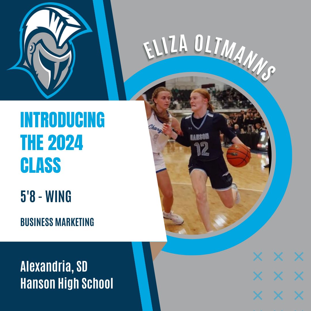 dakotastate_wbb's tweet photo. ⚔️🏀Meet the 2024 Class🏀⚔️

👏Join us in welcoming incoming freshman, Eliza Oltmanns!👏

#TrojansWBB #FastFreeFun https://t.co/EfjddlRi69