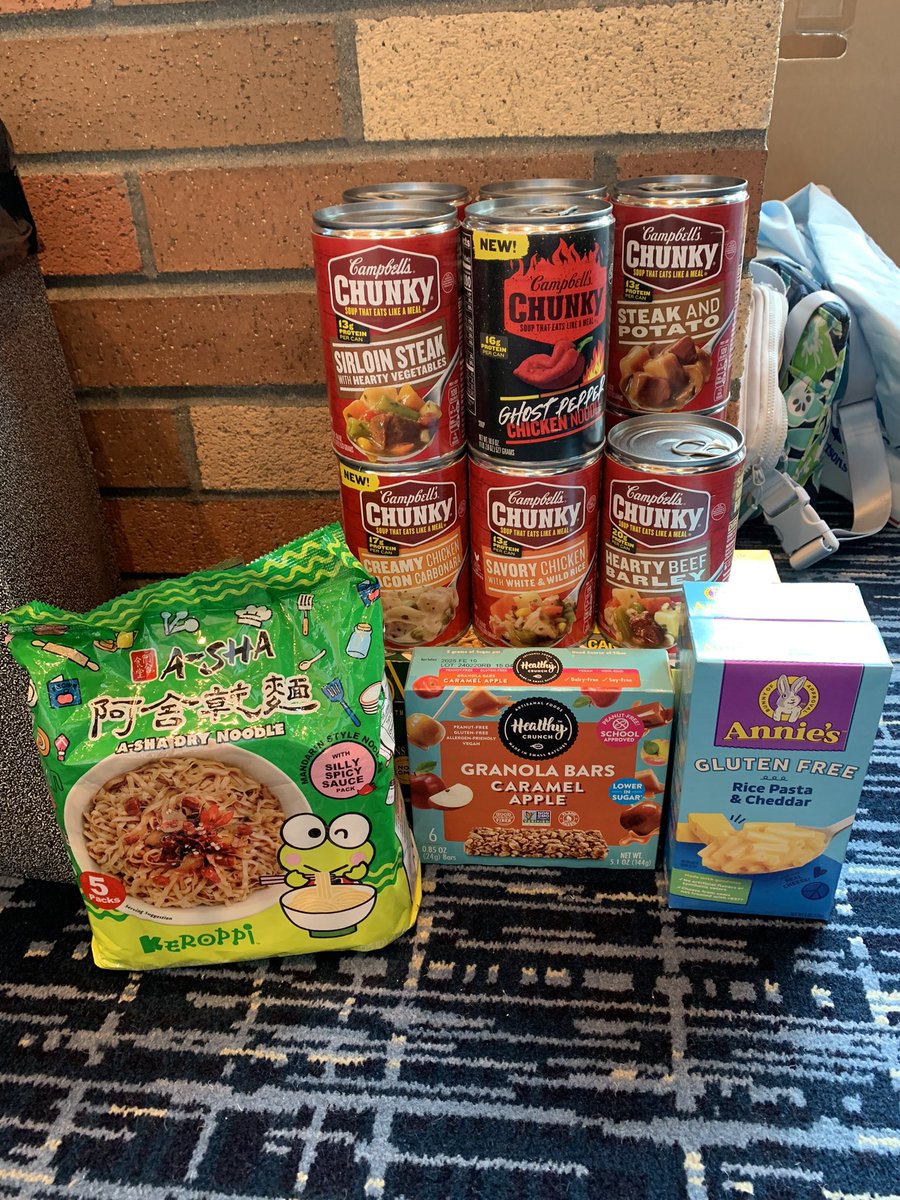Thank you #SPNSeattle for your generosity and kindness! We’ve already collected 23 food items for Pike Market Senior Center and Food Bank! We’re here all weekend, so come say hello! ~Samara &amp; Celia