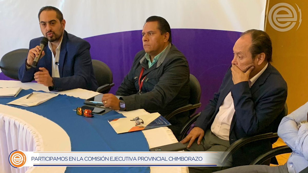 EERSA_EC's tweet photo. GABINETE PROVINCIAL ⚡️✍🏼| Patricio Lalama, gerente de la EERSA,participó del Gabinete provincial convocado por el Gobernador de Chimborazo, Guido Puyol; para establecer objetivos enfocados a  fortalecer y garantizar el suministro eléctrico,ante los desastres naturales presentados https://t.co/3NEauJf8EX