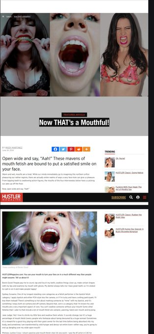 A little preview of a new Hustler article I'm featured in... Love that they are highlighting lesser known