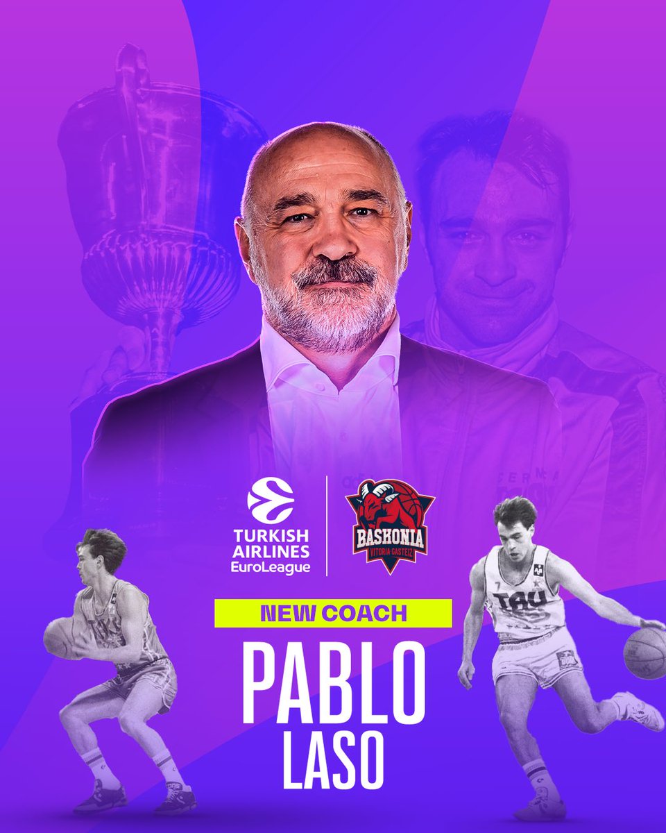 EuroLeague's tweet photo. BACK to where it all started for @pablolaso 🙏

A new era in his home city @Baskonia 

#EveryGameMatters https://t.co/Phf9BC6pXG