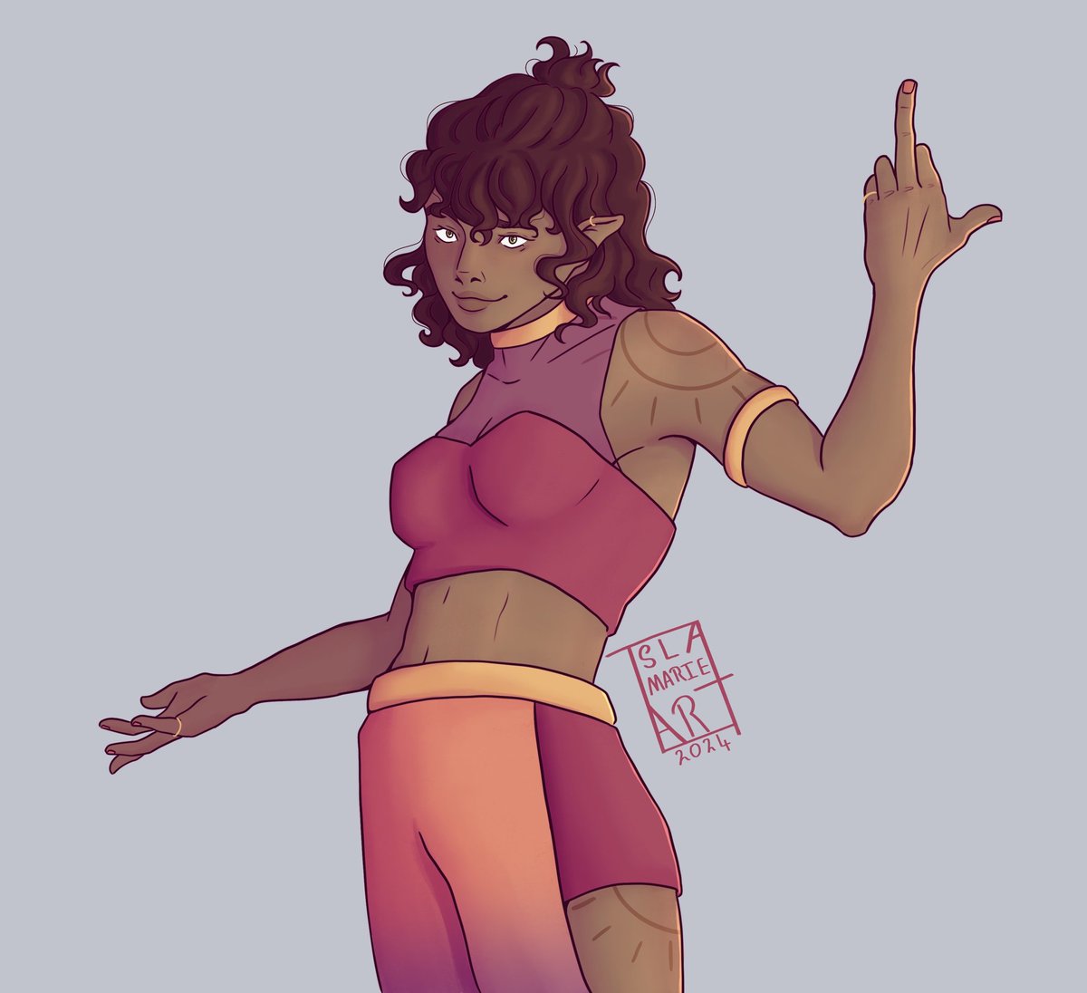 SobbieScribbles's tweet photo. Mackenzie "Fuck around and find out" Solano  🧡💛❤️

#artmoots #TheNightGuardComic #comicart #ocart https://t.co/DYsRbKqWTO