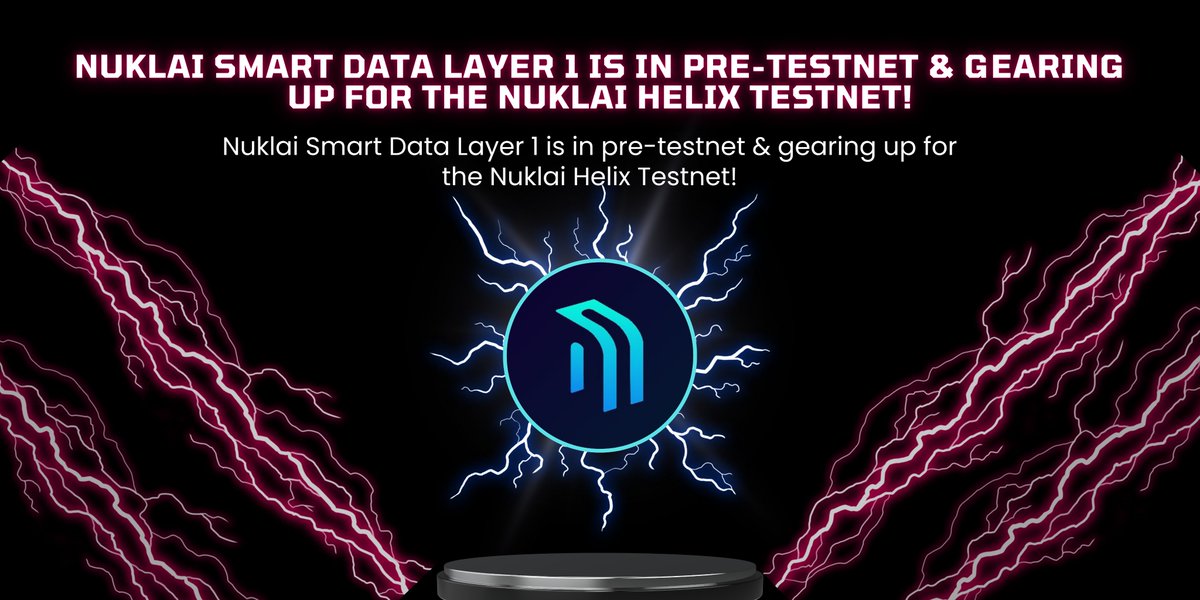 Surya_xyz_'s tweet photo. Nuklai Smart Data Layer 1 is in pre-testnet & gearing up for the Nuklai Helix Testnet!
Join the #SmartDataCity revolution & get involved! #Nuklai #Blockchain #DeFi #AI https://t.co/eJXWDL5pup