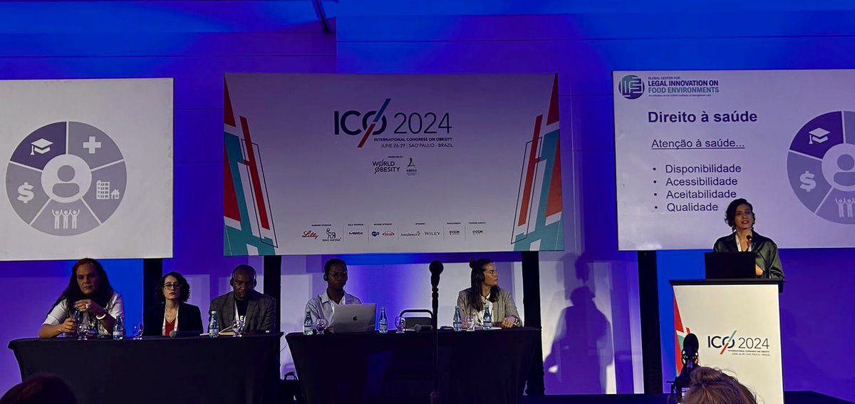 Career highlight! 💫 Moderating #ICO2024 panel: addressing rights &amp; inequities in obesity &amp; food systems. 🙏 (1/2)