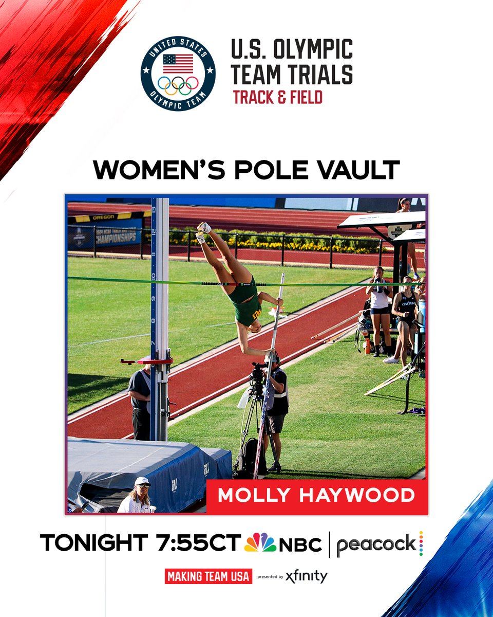 BaylorTrack's tweet photo. We've got four Bears in competition today! 🇺🇸

Molly Haywood (PV First Round) - 7:55 pm CT
Tiriah Kelley (200 Semifinals) - 9:06 pm CT
De'Montray Callis &amp; Laurenz Colbert (200 Semifinals) - 9:28 pm CT

#SicEm 🐻 | @NBCOlympics https://t.co/e88Vn4rHZV