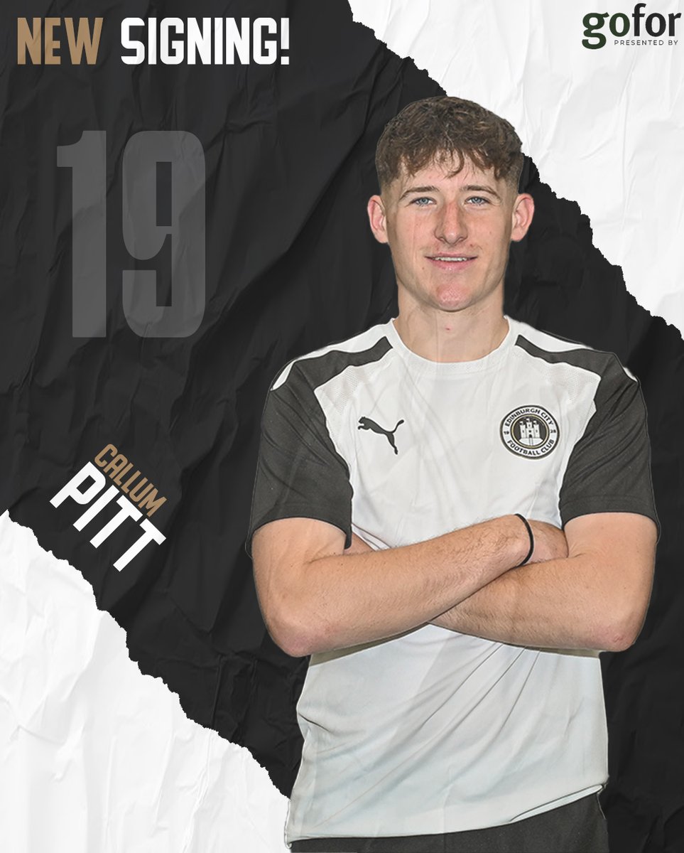 Signing #16

19. Callum Pitt

Last season Callum went above and beyond for City and will continue at Meadowbank.

⚫⚪

*Signings subject to all relevant SFA approvals