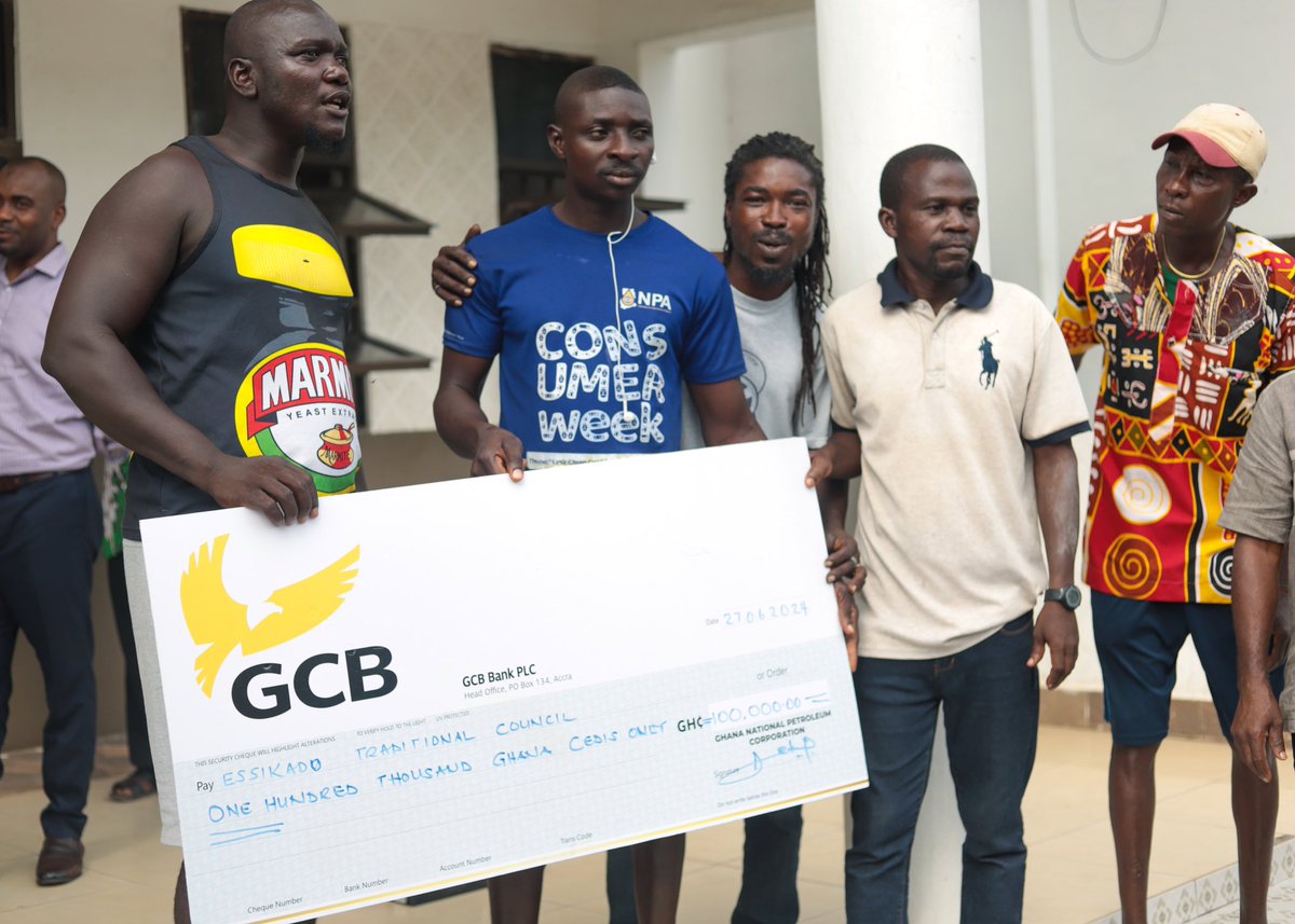 GNPCFoundation's tweet photo. The Ghana National Petroleum Corporation has demonstrated its commitment to social responsibility by donating GHC100,000.00 to the Ngyiresia community in the Essikado Ketan Constituency of the Western Region.

Read more: https://t.co/MwO65LRQ9S

#ImpactingLives
#EmpoweringDreams https://t.co/GUxYuY8hyx
