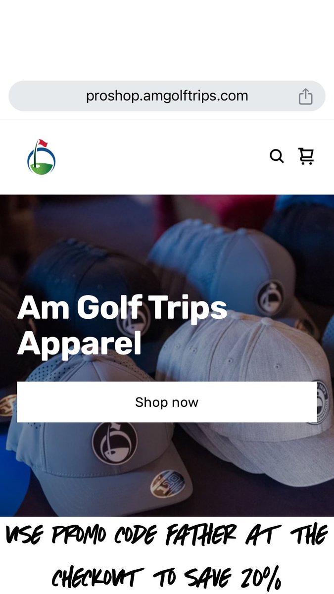 Yoohoo!! Big Summer Blowout! 
Save 50% on your entire AGT Pro Shop Order! Use Coupon Code JULY4 and save big!! This offer expires July 7th

ProShop.amgolftrips.com

#hugedeal #DealOfTheDay #golfdeal 
#ActNow #golfpolo