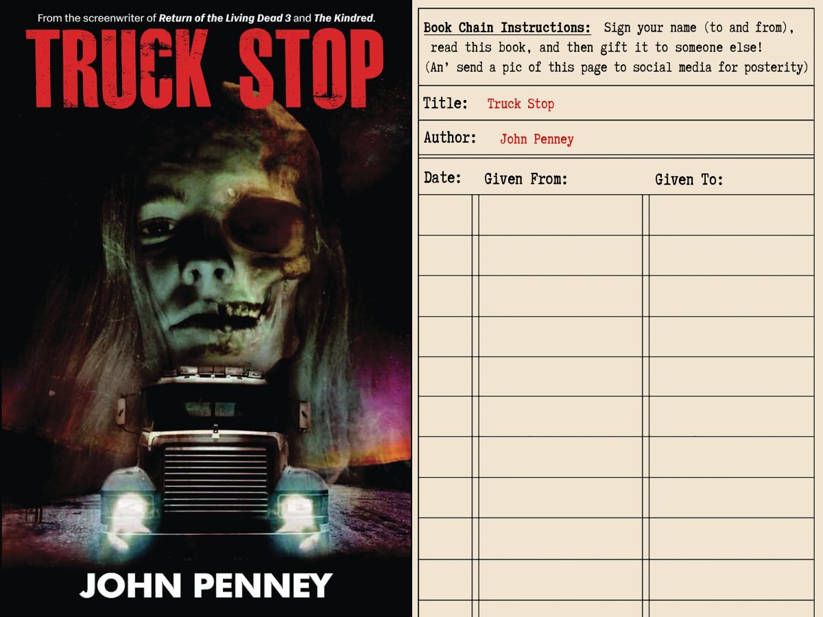 ericjguignard's tweet image. Highlighting #BookChain 2! 

Truck Stop (@EnPocalypsePub) by @johnvpenney: 

TRACKED AS BookChain2 here: ericjguignard.blogspot.com/2024/06/book-c…

Where to next? Only chance and the last reader involved may determine!