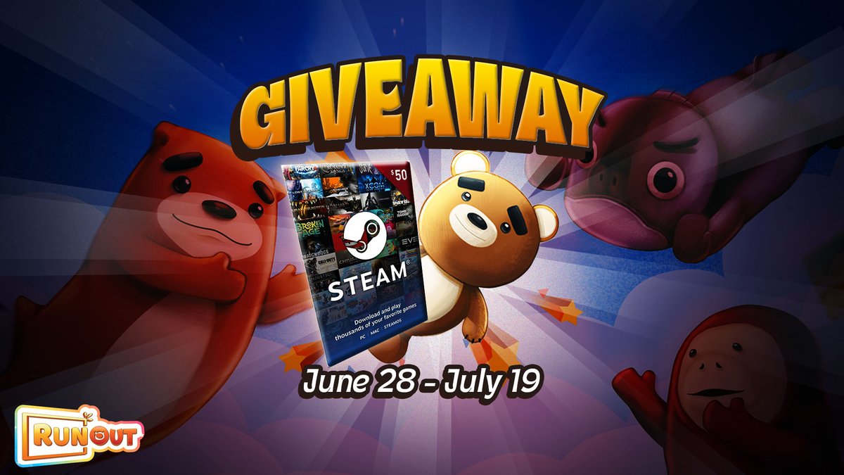 RunOut_Official's tweet photo. We’re hosting a COOL giveaway to thank all of you who discovered our game! 😎

The more challenges you complete, the higher your odds are of winning a HOT $50 Steam gift card! 🔥🎮

👉 https://t.co/CAdhMk8oqT https://t.co/pOE15hpT84