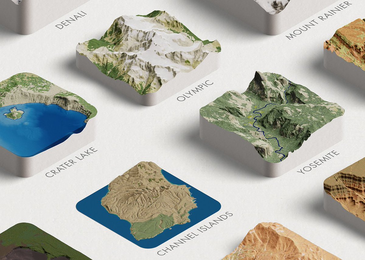 What if each U.S. National Park had a cookie-cutter section removed and placed on a giant chessboard for easy comparison?

Yesterday, my newsletter Chartography revealed A Delicious View of U.S. National Parks, a new collaboration with <a href="/ShijiaWendy/">Wendy Shijia</a> 🧵