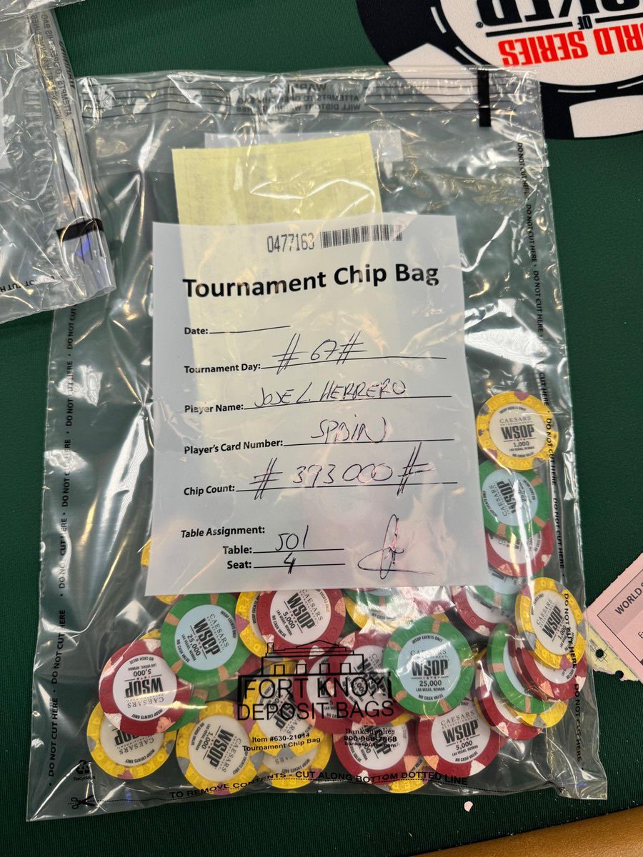 Pues el 2500$ no salió bien , pero tenemos día 2 ya en itm en el evento 67!! Stack por encima de la media y muchísima ilusión por estar mañana en la FT !🚀🚀💪💪