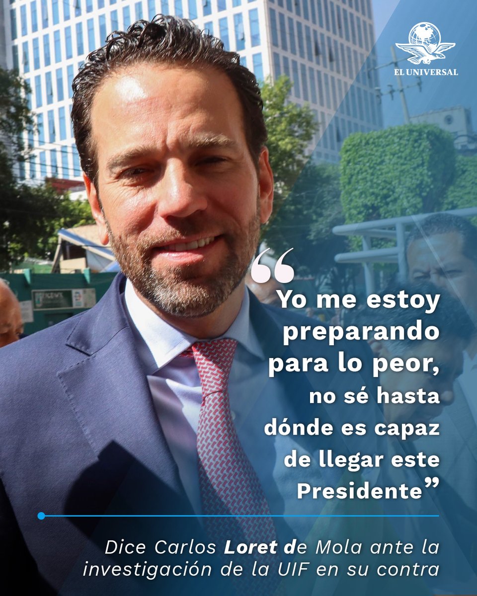 "López Obrador no está en el ocaso, por el contrario, tiene mucho poder y un enorme apetito de venganza”, comentó Carlos Loret de Mola en #ConLosDeCasa tinyurl.com/2quloj5r