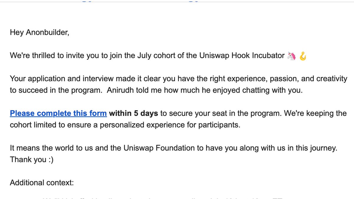 SEEDGov's tweet photo. Excited to share that we got into the Uniswap v4 Hook Incubator! 🦄🪝

Thanks to @atriumacademy and @UniswapFND for this amazing opportunity! 

Congrats team @anonbuilderok @Jadmat_Eth 🎉👏 https://t.co/9yKiUm4BQ1