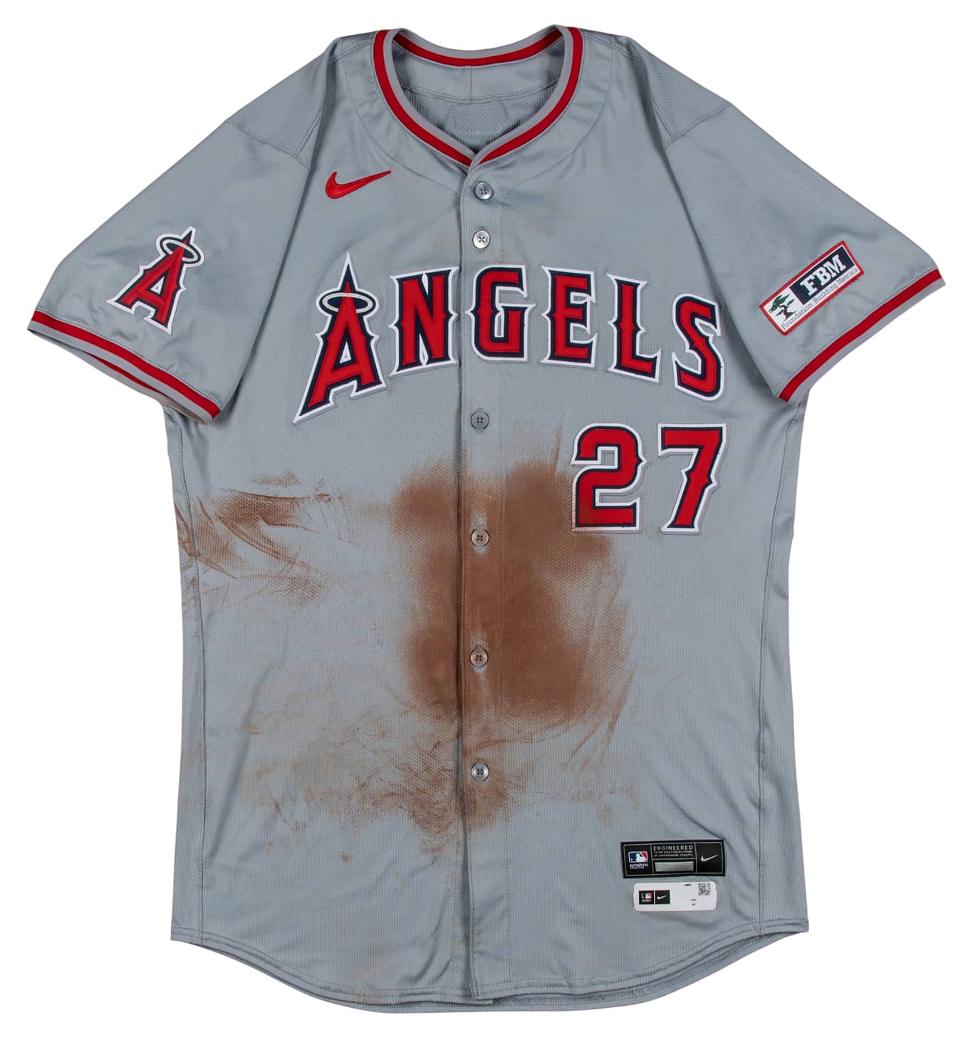 Goldin on X Two Headfirst Slide Steals Heavy Dirt Stains This Mike Trout Game Used Photo Matched Signed Multi Inscribed Los Angeles Angels Road Jersey is available in our June Elite. Open Extended Bid...