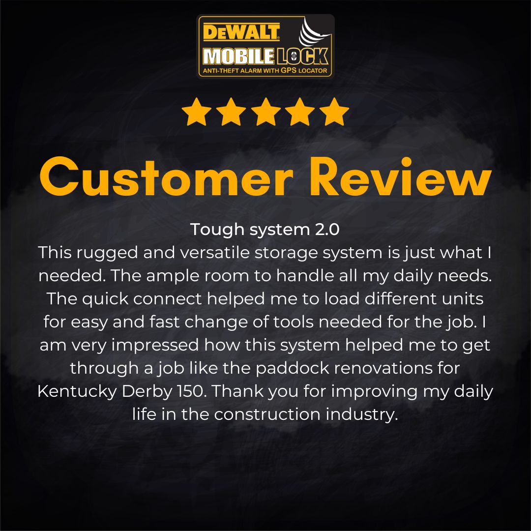 𝐂𝐮𝐫𝐢𝐨𝐮𝐬 𝐰𝐡𝐚𝐭 𝐨𝐮𝐫 𝐜𝐮𝐬𝐭𝐨𝐦𝐞𝐫𝐬 𝐡𝐚𝐯𝐞 𝐭𝐨 𝐬𝐚𝐲? 👀 Check out our latest reviews to see why they love our portable wireless alarm systems! 😊 #CustomerLove #HappyCustomers #DeWALTMobileLock

dewaltmobilelock.com/pages/testimon…