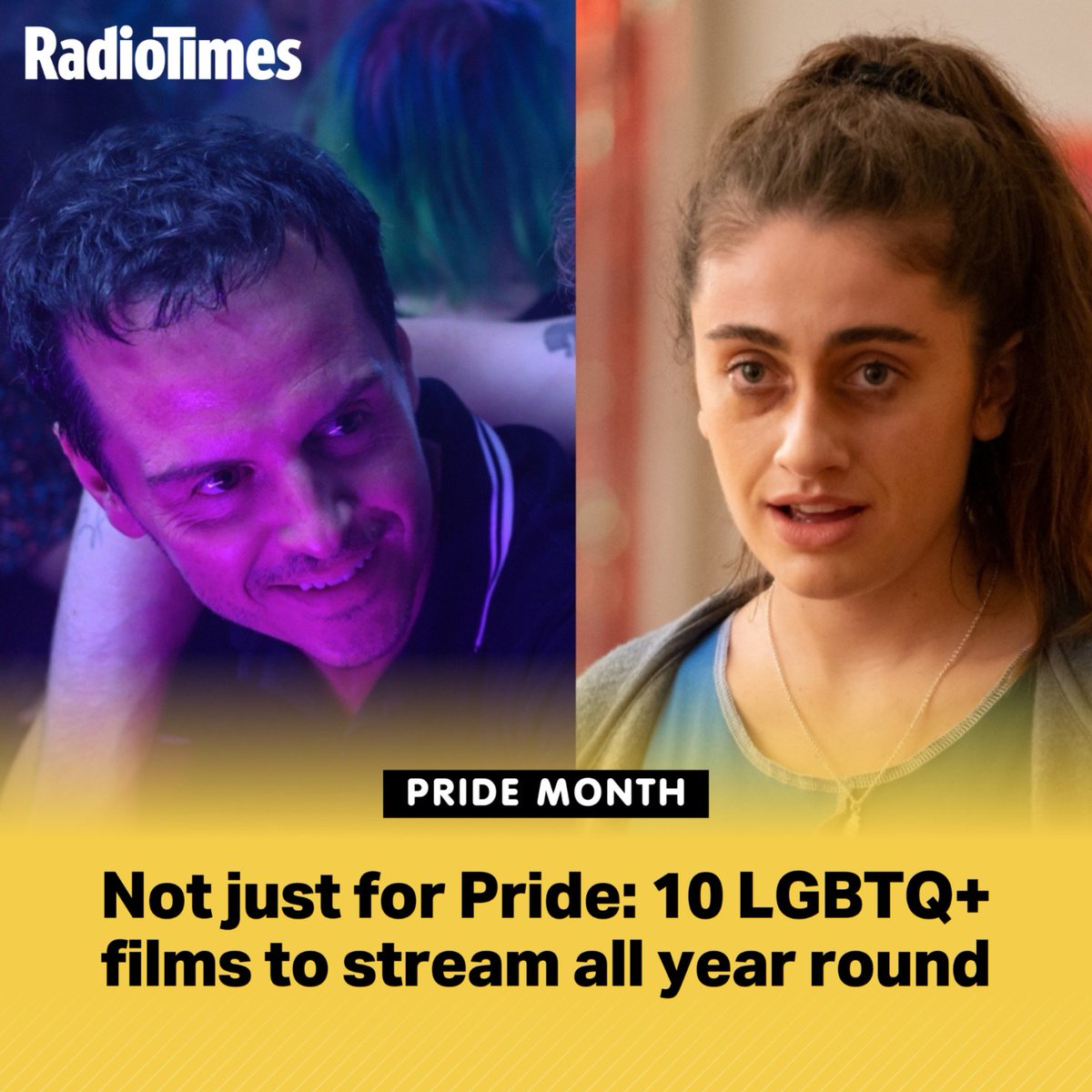 There are loads of great LGBTQ+ films currently available on streaming – from #AllOfUsStrangers to #Nimona, here's just some of the options. ❤️