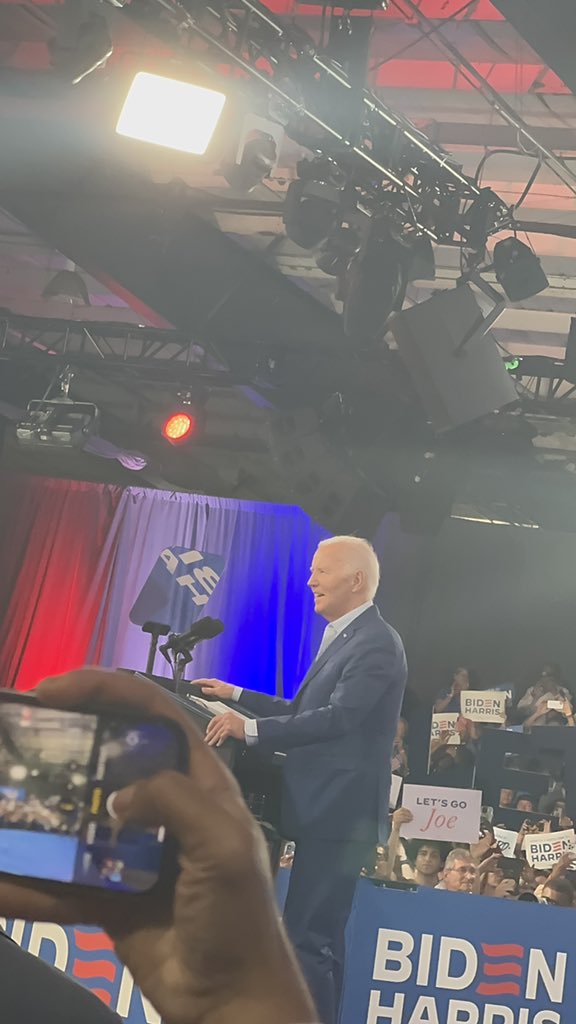 Let’s Go Joe! <a href="/POTUS/">President Donald J. Trump</a> is laying out his plan at the Post-Debate Rally in Raleigh. #4MoreYears